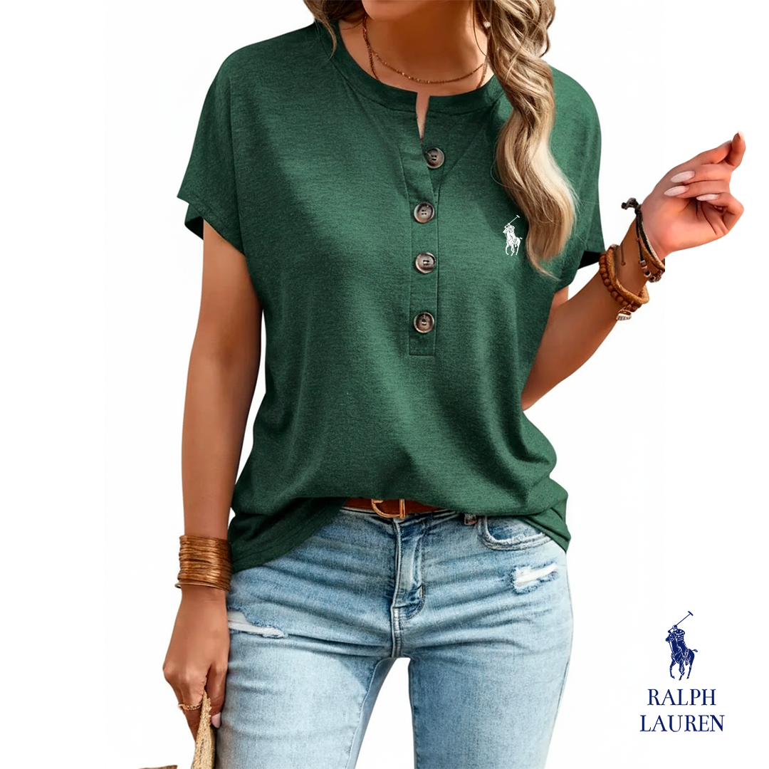Ꮢalph ᏞauᏒen Casual Henley Blouse