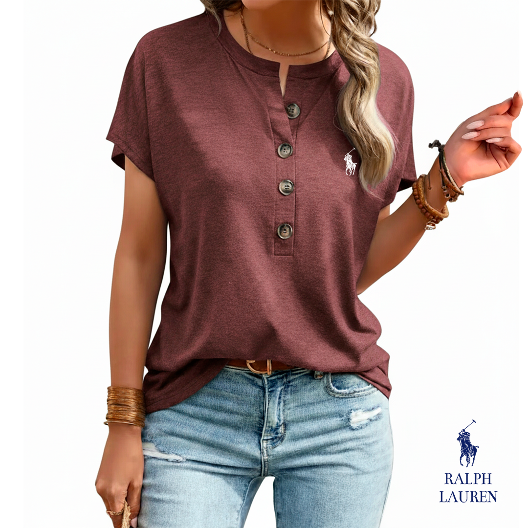 Ꮢalph ᏞauᏒen Casual Henley Blouse